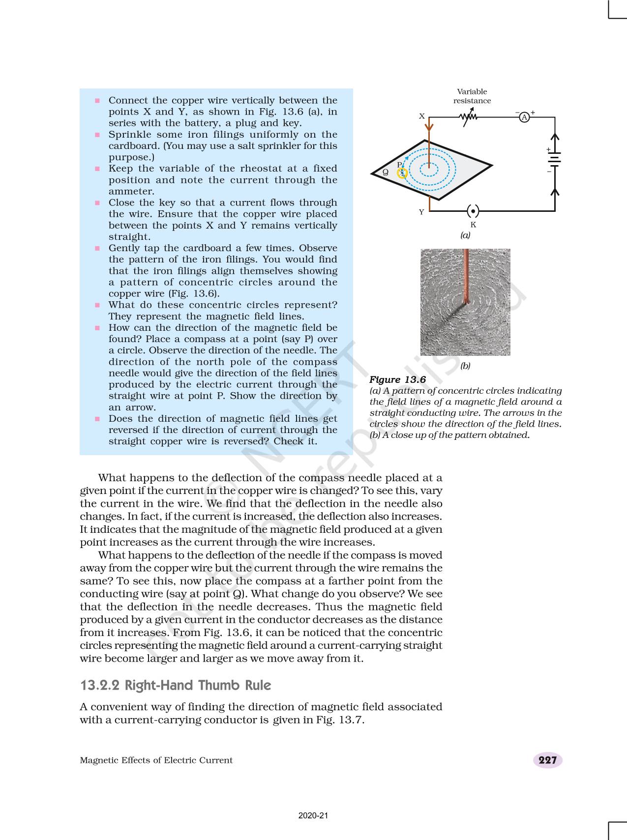 Effects Of Electric Current NCERT Book of Class 10 Science